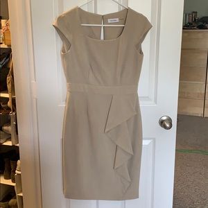 Calvin Klein beige dress